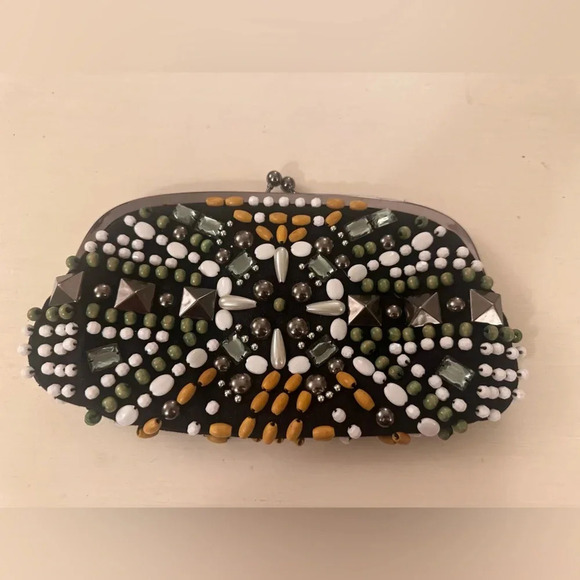 Bloomingdale's Handbags - Beaded Clutch purse Bloomingdale’s